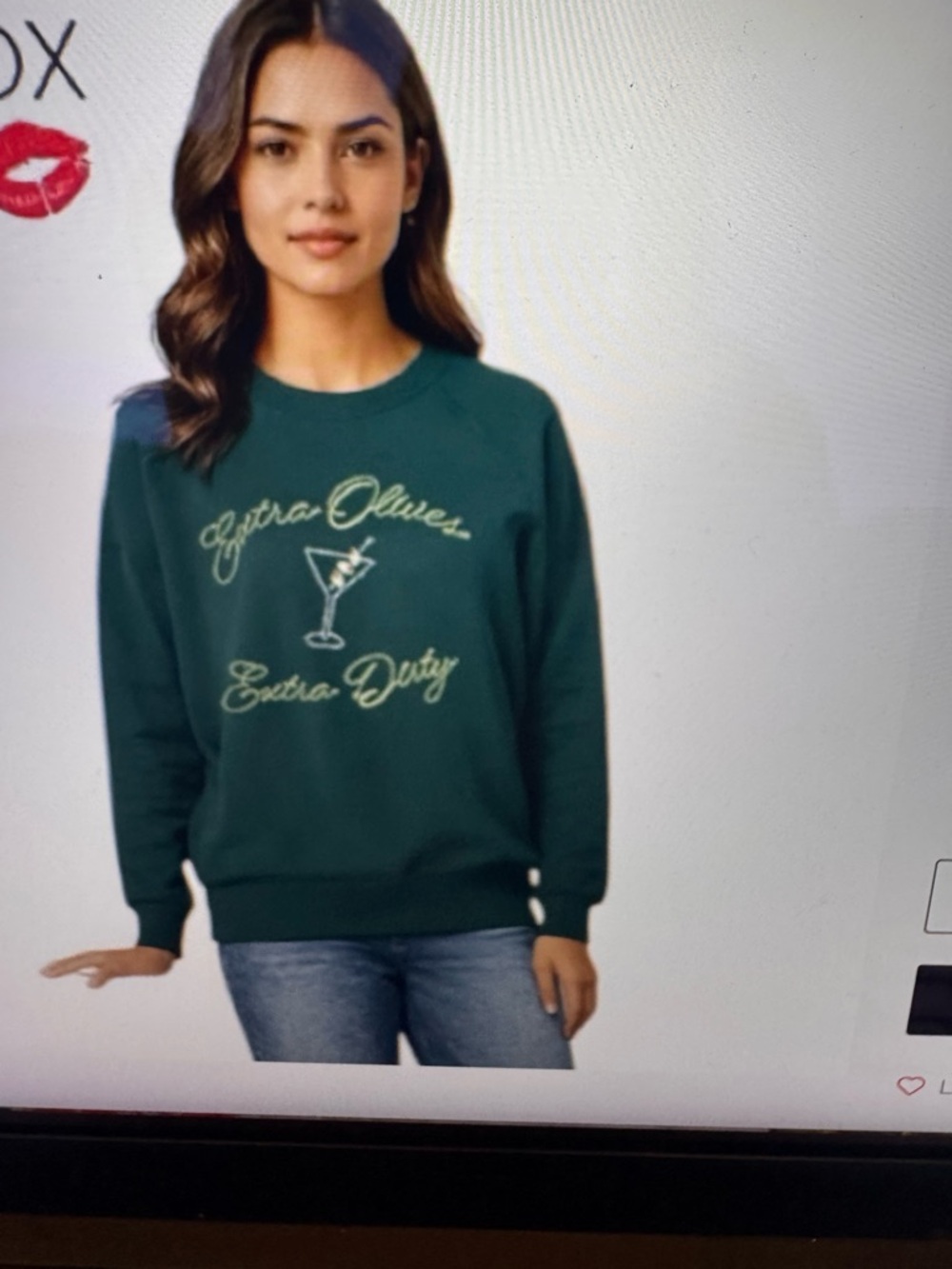 WildfoxForest Green Graphic Sweatshirt -  Extra Dirty bailey